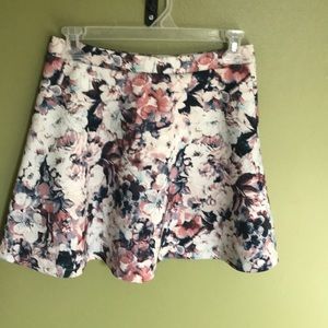 Floral skater skirt
